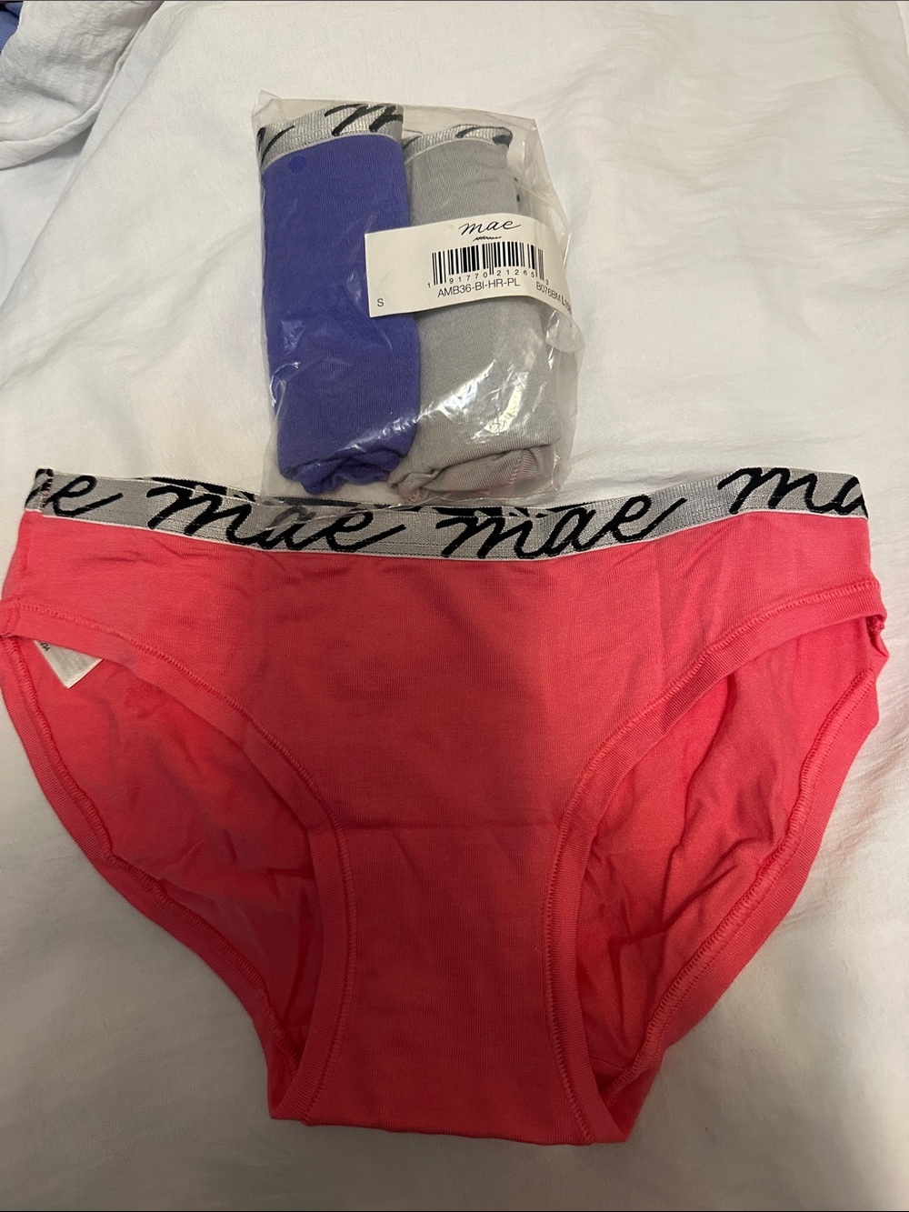 Mae Women's Cotton Bikini Panty - Coral Pink